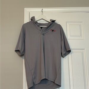 BlackHawk! Gray Polo Shirt with Embroidered Logo